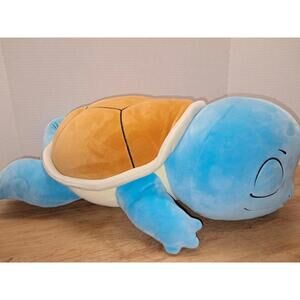 Jazwares Pokemon Sleeping Squirtle 18 In Ultra Soft Plush T100